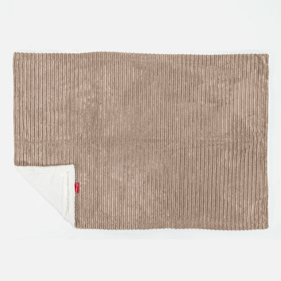 Sherpateppe - Kordfløyel Sand 03