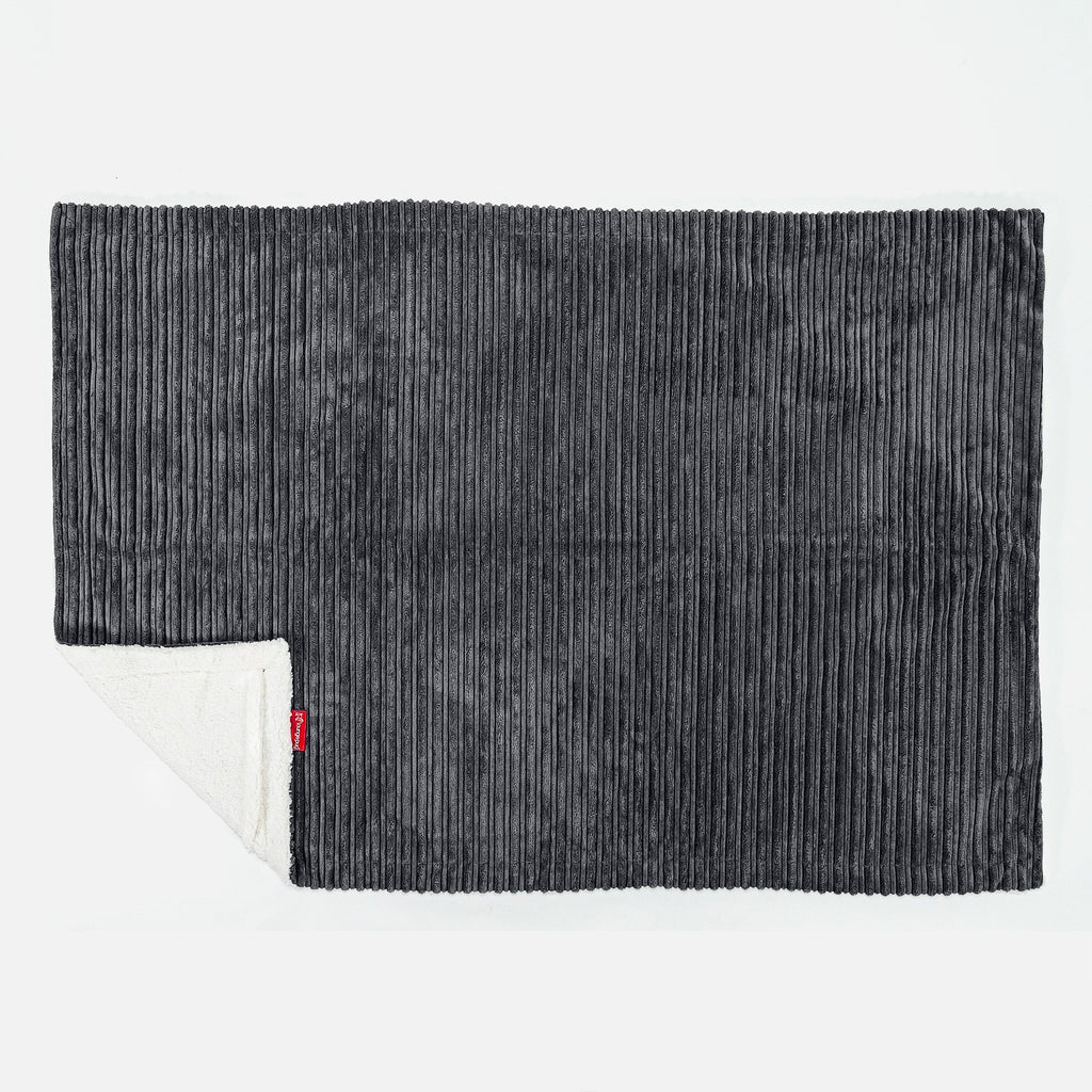 Sherpateppe - Klassisk Cord Svart 03