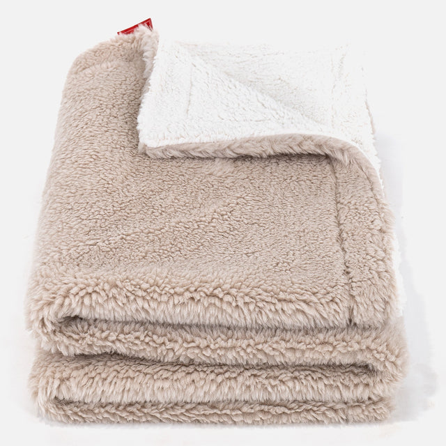 Sherpateppe - Teddy-fuskepels Mink 01