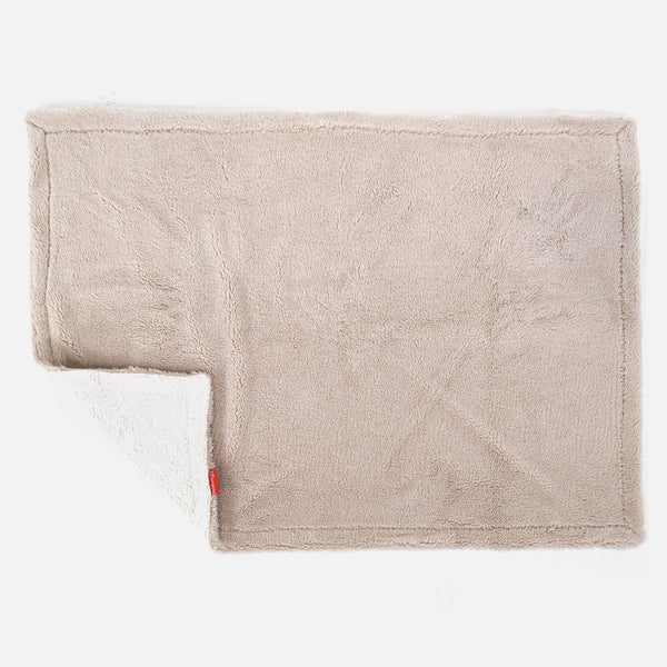 Sherpateppe - Teddy-fuskepels Mink Fabric Close-up Image
