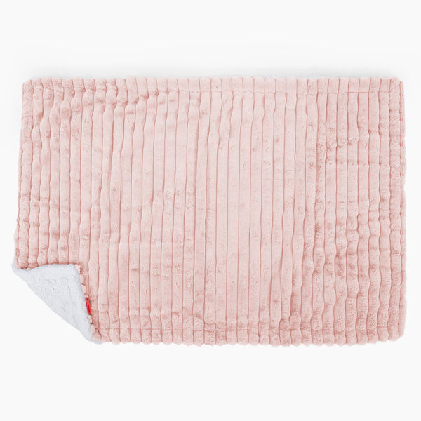 Sherpateppe - Ultrabehagelig Kord Støvete Rosa 02