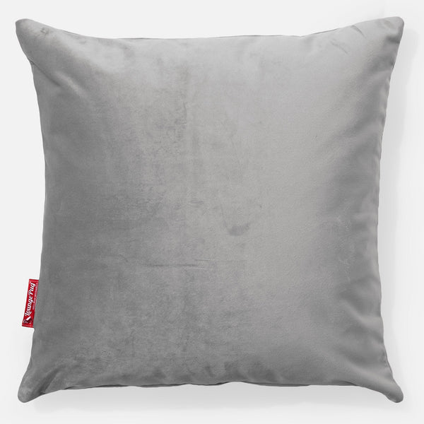 Putetrekk 47 x 47cm - Fløyel Sølv 01