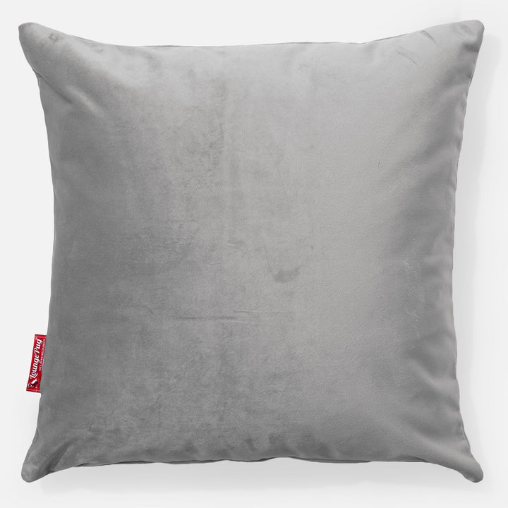 Putetrekk 47 x 47cm - Fløyel Sølv 01