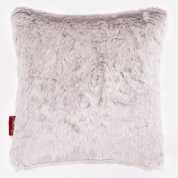 Putetrekk 47 x 47cm - Kanin-fuskepels Støvete Rosa 01