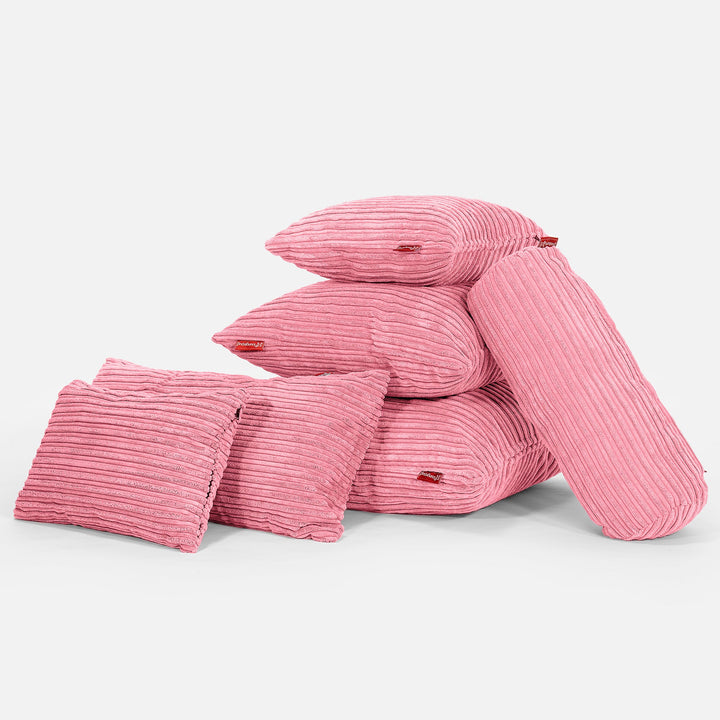Putetrekk 47 x 47cm - Kordfløyel Korall 04