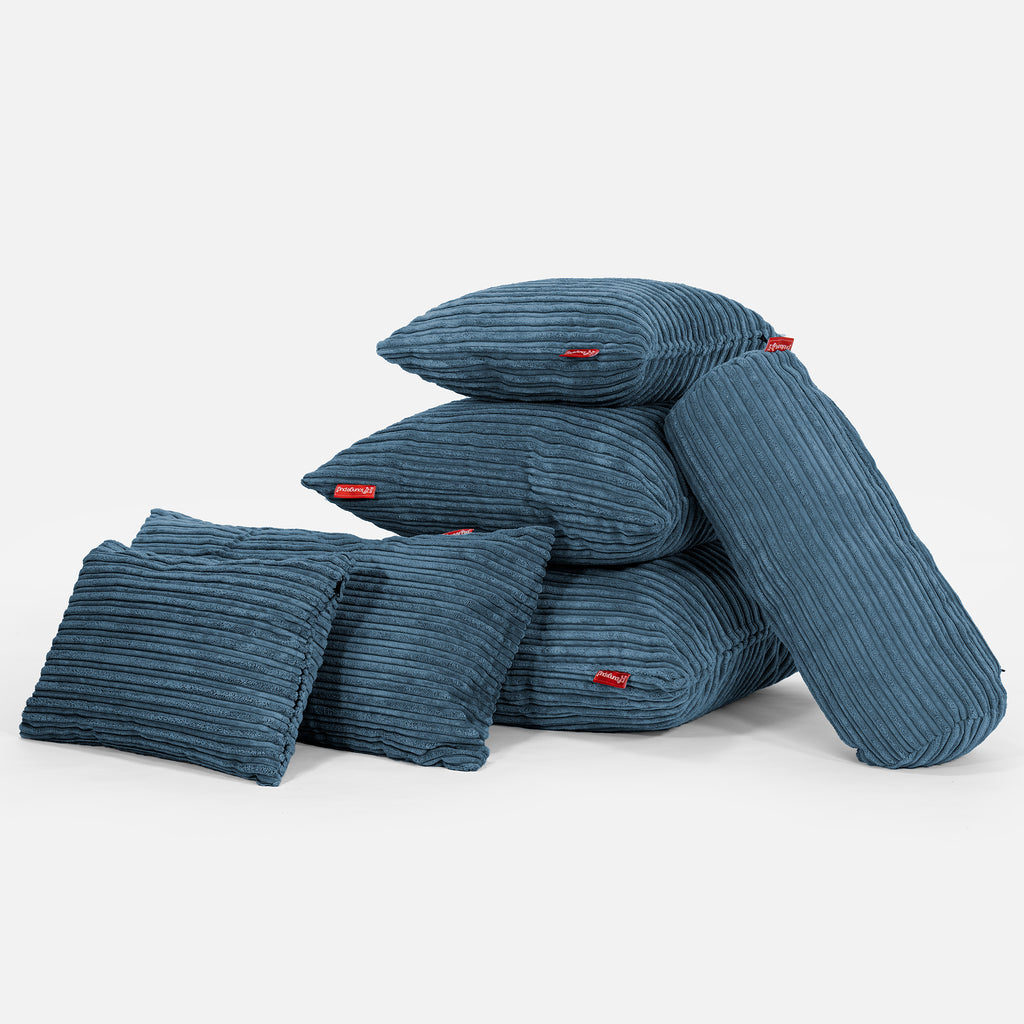 Putetrekk 47 x 47cm - Klassisk Cord Marineblå 04