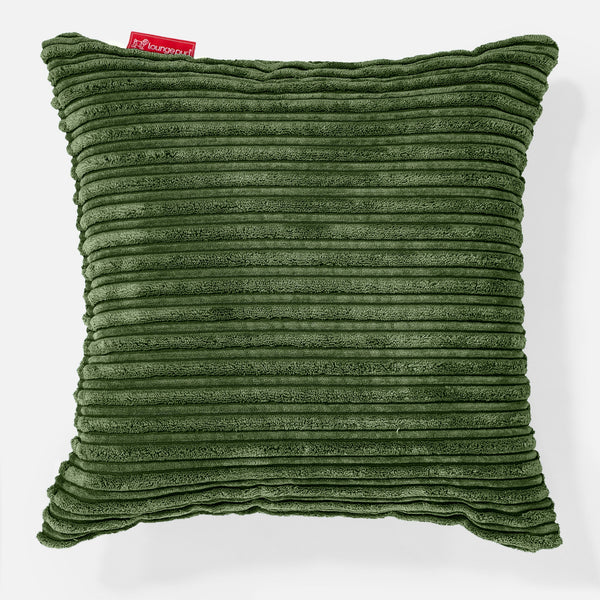 Putetrekk 47 x 47cm - Klassisk Cord Skoggrønn 01