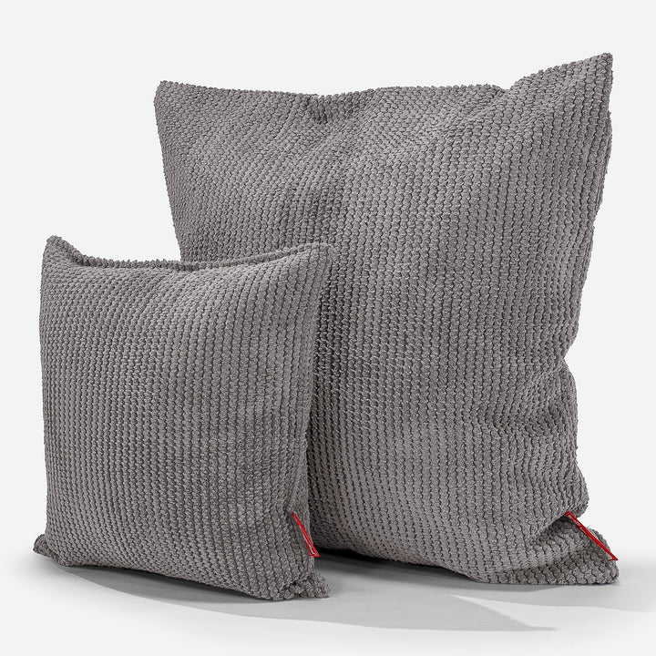 Putetrekk 47 x 47cm - Pom-pom Koksgrå 02