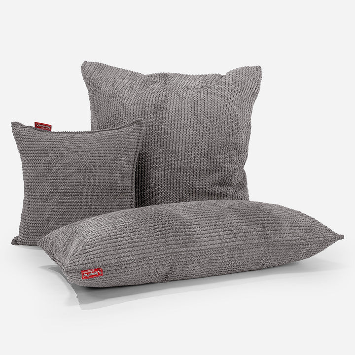 Putetrekk 47 x 47cm - Pom-pom Koksgrå 04
