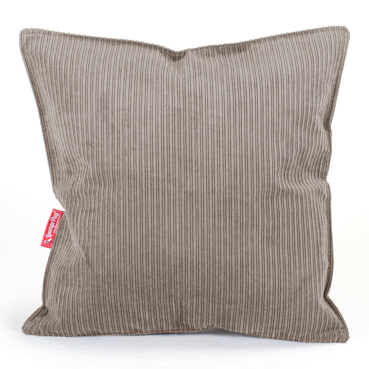 Putetrekk 47 x 47cm - Smalstripet Cord Mink 01