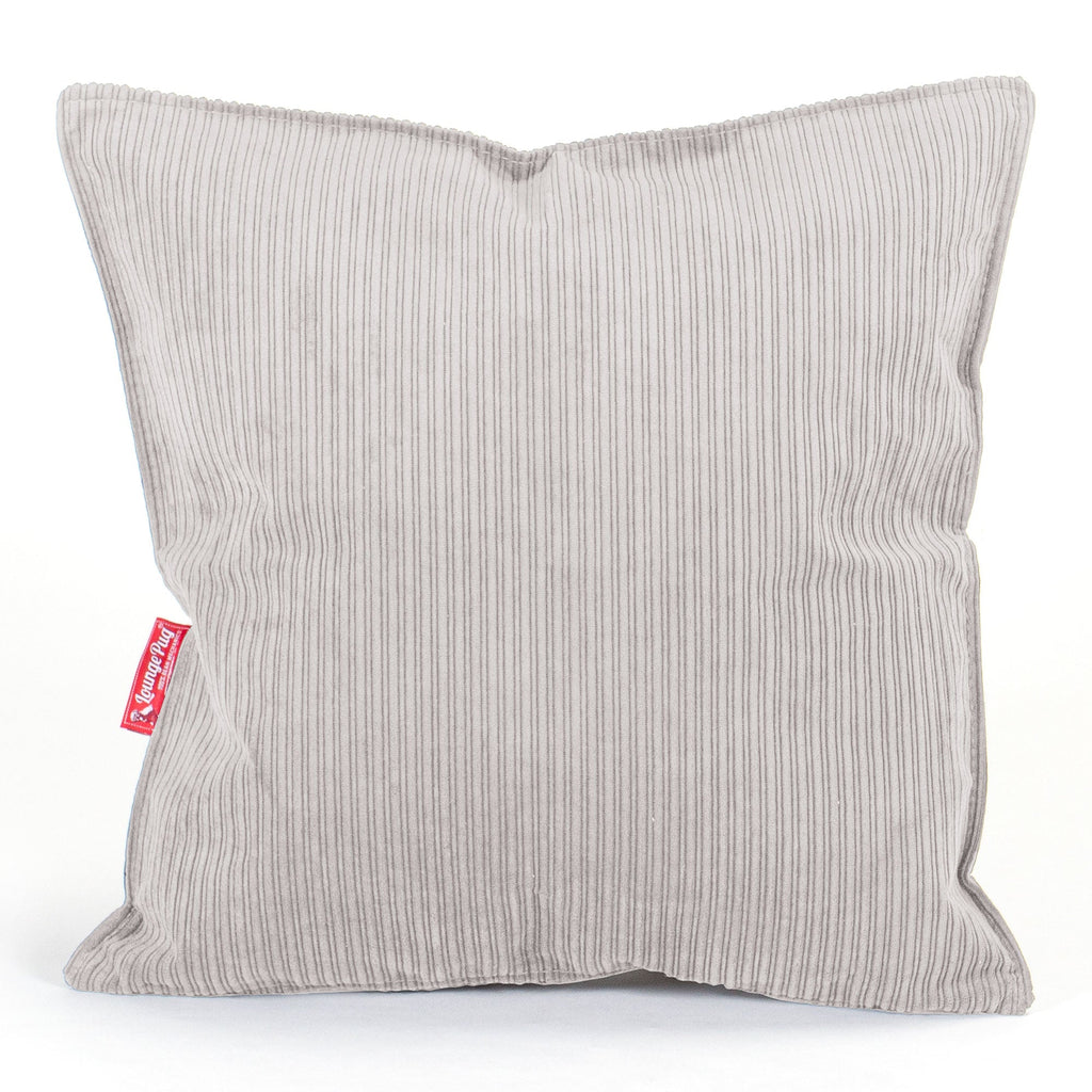 Putetrekk 47 x 47cm - Smalstripet Cord Stein 01