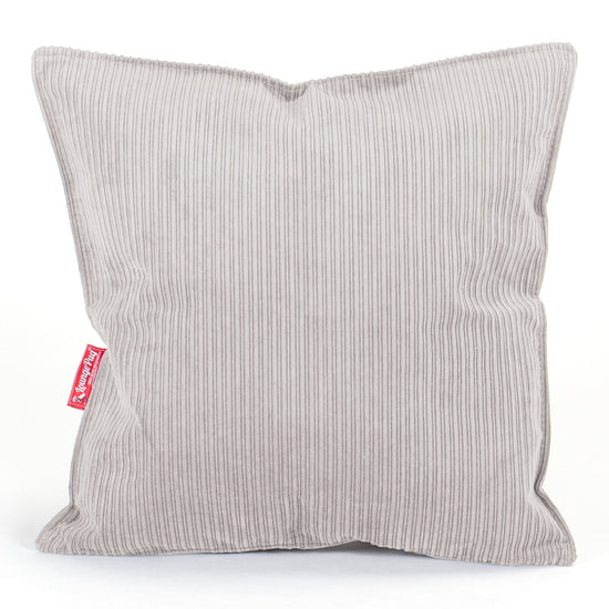 Putetrekk 47 x 47cm - Smalstripet Cord Stein 01