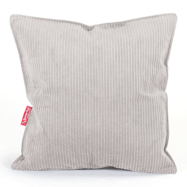 Putetrekk 47 x 47cm - Smalstripet Cord Stein 01