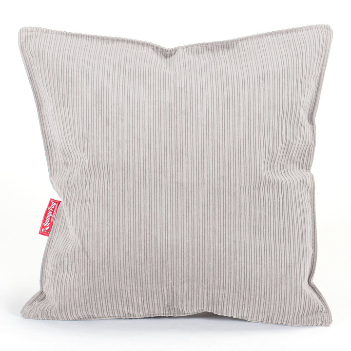 Putetrekk 47 x 47cm - Smalstripet Cord Stein 01
