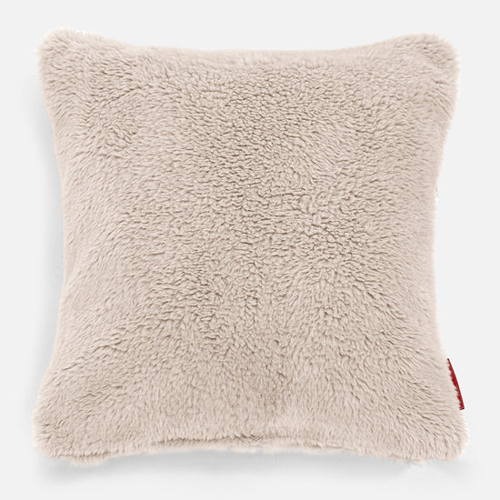 Putetrekk 47 x 47cm - Teddy-fuskepels Mink 01