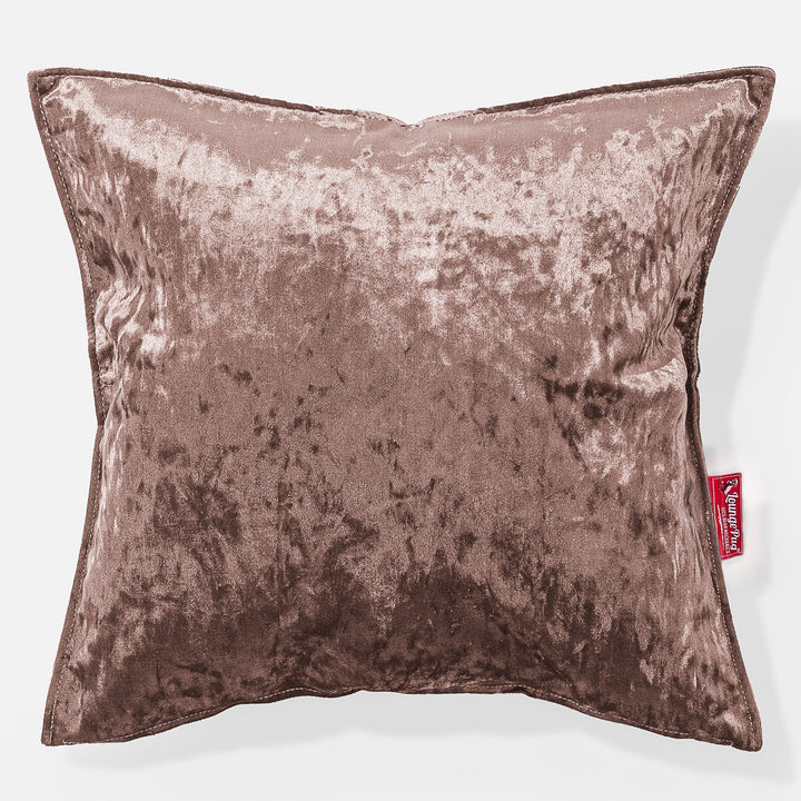Putetrekk 47 x 47cm - Vintage Fløyel Trøffel 01