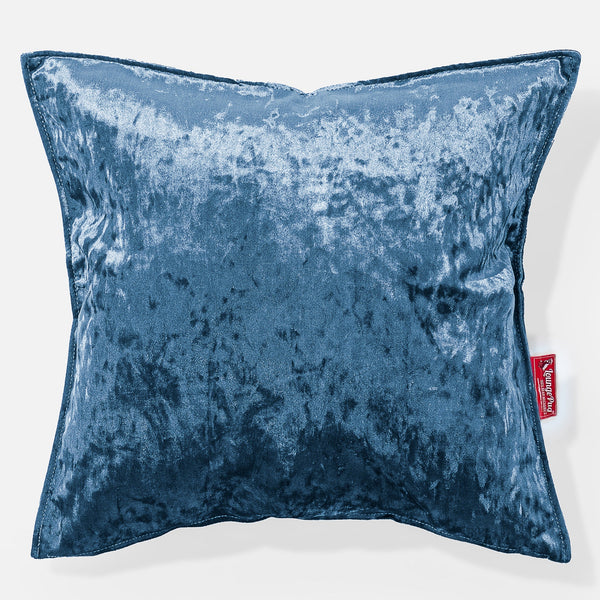 Putetrekk 47 x 47cm - Vintage Fløyel Turkis 01