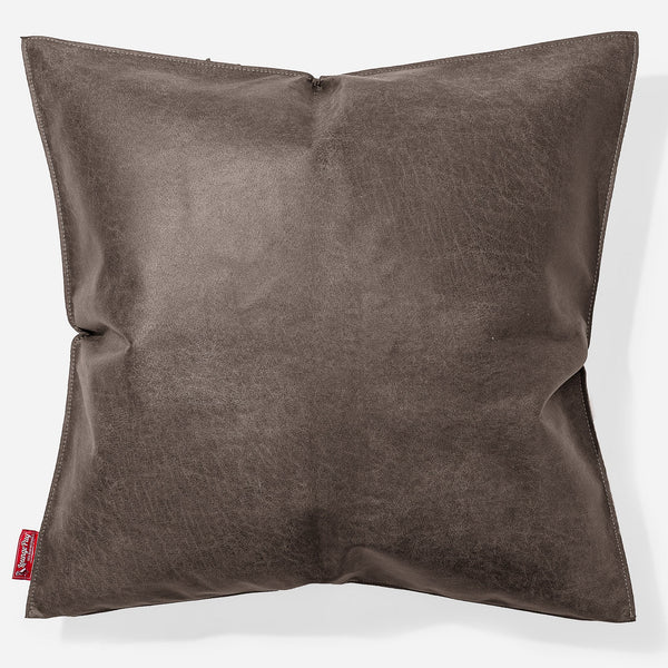 Putetrekk 47 x 47cm - Vintage Skinn Naturskifer 01