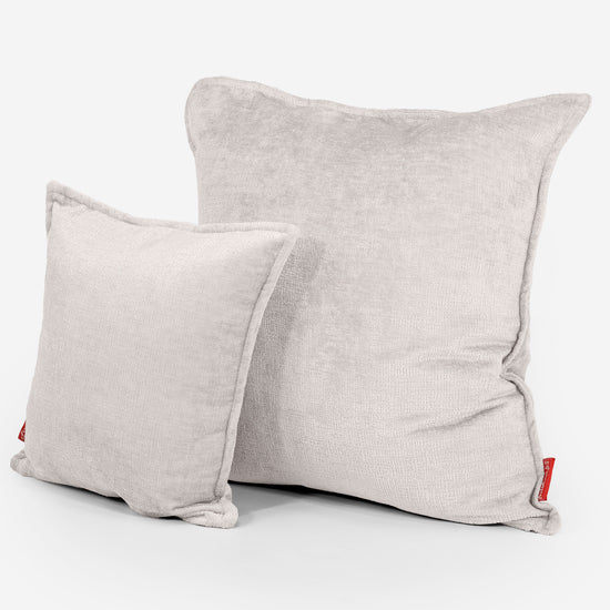 Putetrekk 47 x 47cm - Chenille Krem 02