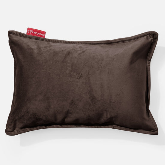 Rektangulær Putetrekk 35 x 50cm - Fløyel Espresso 01