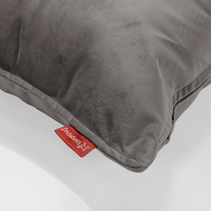 Rektangulær Putetrekk 35 x 50cm - Fløyel Grafitt 02