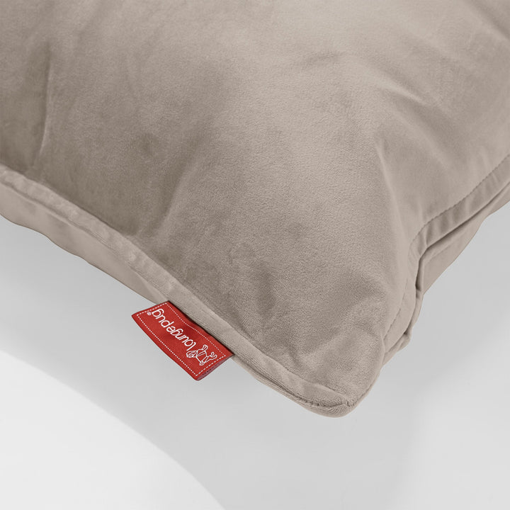 Rektangulær Putetrekk 35 x 50cm - Fløyel Mink 02