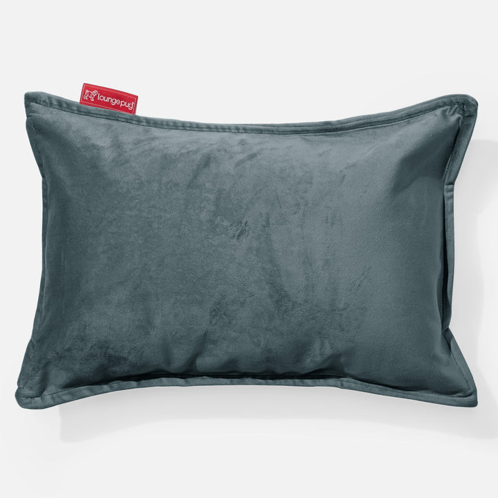 Rektangulær Putetrekk 35 x 50cm - Fløyel Mørketurkis 01