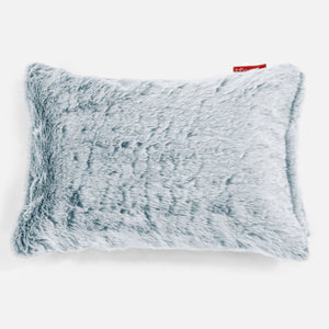 Rektangulær Putetrekk 35 x 50cm - Kanin-fuskepels Støvete Blå