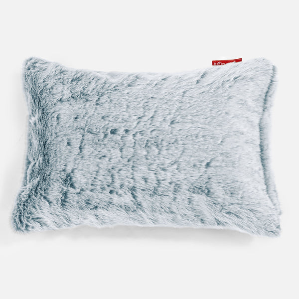Rektangulær Putetrekk 35 x 50cm - Kanin-fuskepels Støvete Blå 01