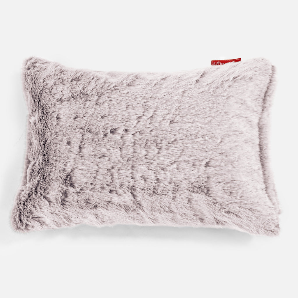 Rektangulær Putetrekk 35 x 50cm - Kanin-fuskepels Støvete Rosa 01