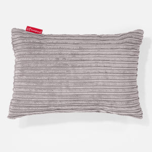 Rektangulær Putetrekk 35 x 50cm - Kordfløyel Sølvgrå