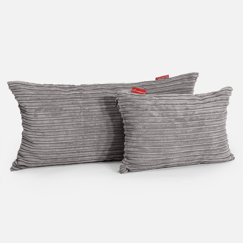 Rektangulær Putetrekk 35 x 50cm - Klassisk Cord Grafitt 03