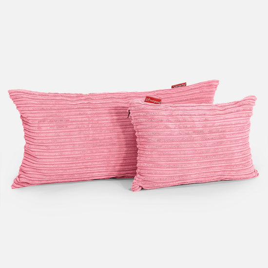 Rektangulær Putetrekk 35 x 50cm - Kordfløyel Korall 03