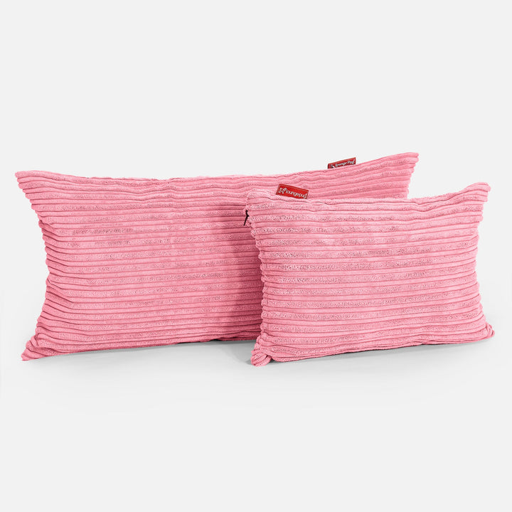 Rektangulær Putetrekk 35 x 50cm - Kordfløyel Korall 03
