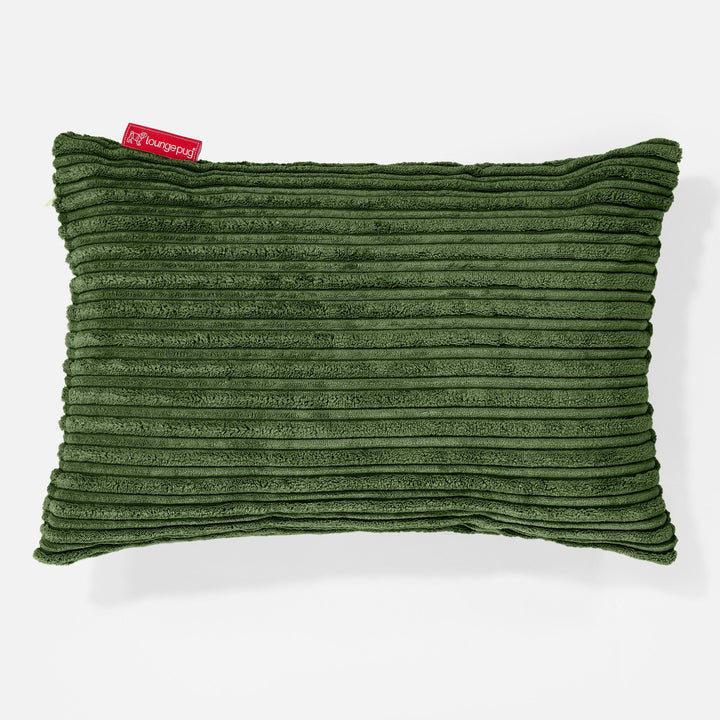 Rektangulær Putetrekk 35 x 50cm - Kordfløyel Skoggrønn 01