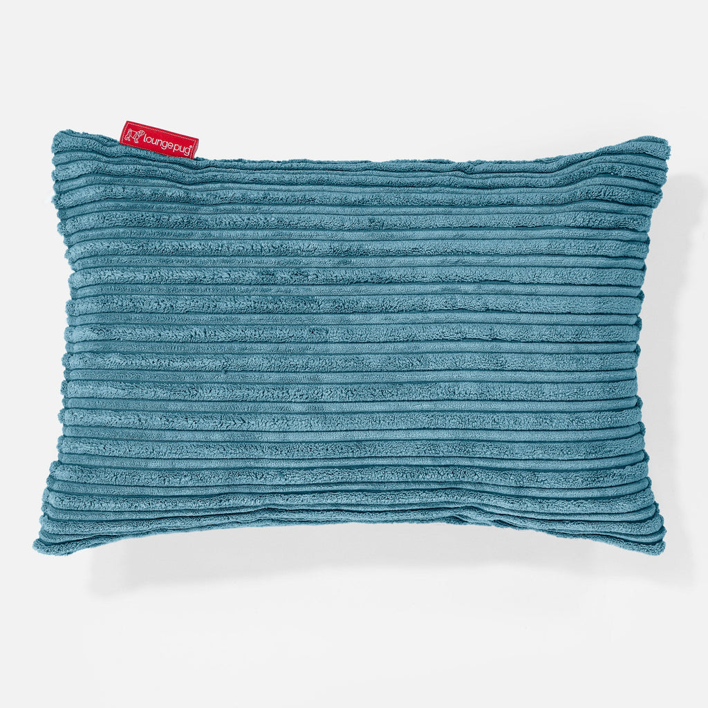 Rektangulær Putetrekk 35 x 50cm - Klassisk Cord Turkis 01