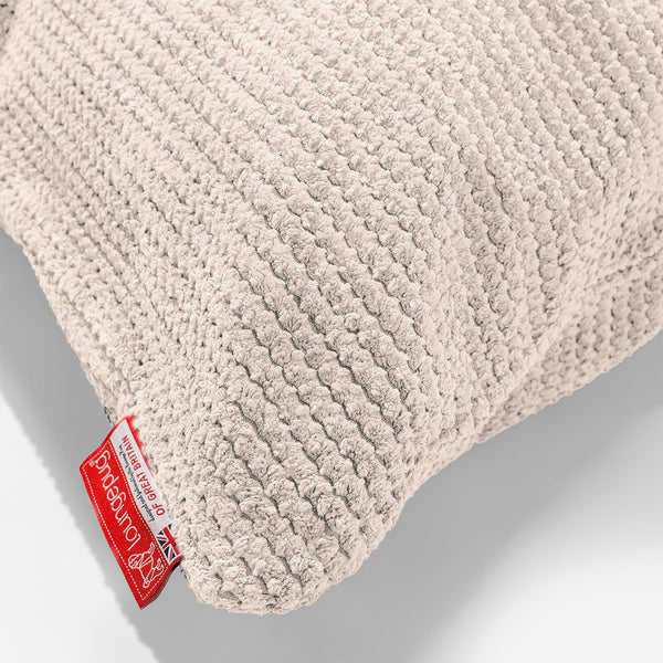 Rektangulær Putetrekk 35 x 50cm - Pom-pom Elfenben Fabric Close-up Image