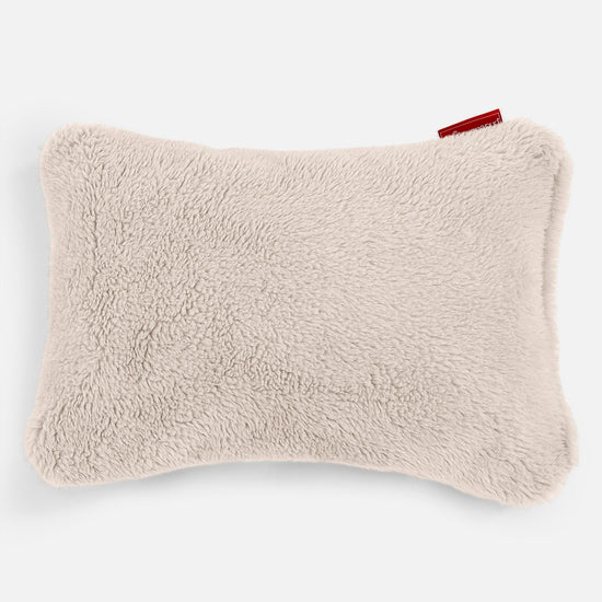 Rektangulær Putetrekk 35 x 50cm - Teddy-fuskepels Krem 01