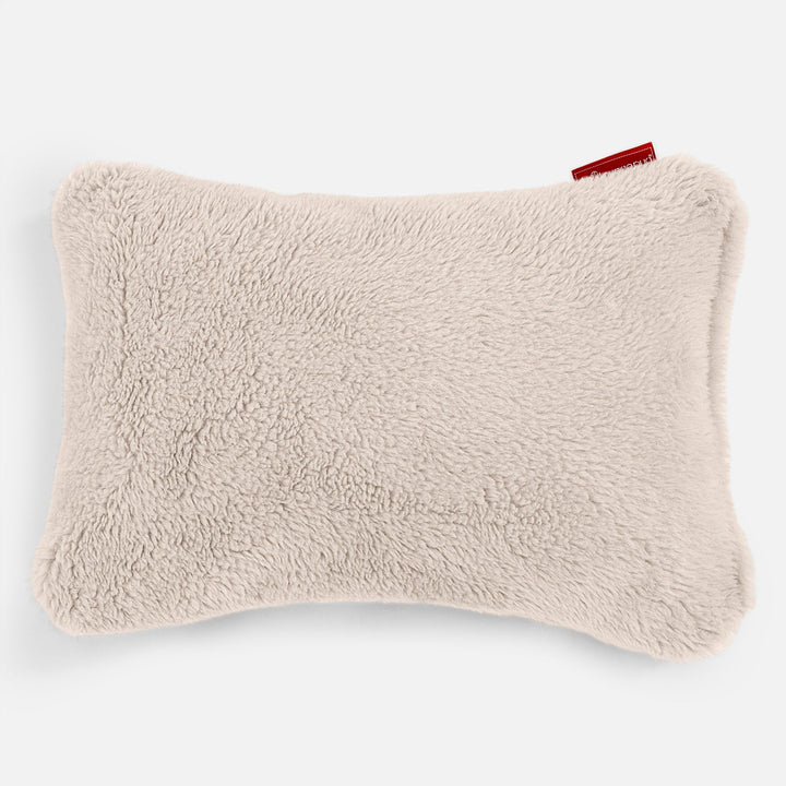 Rektangulær Putetrekk 35 x 50cm - Teddy-fuskepels Krem 01