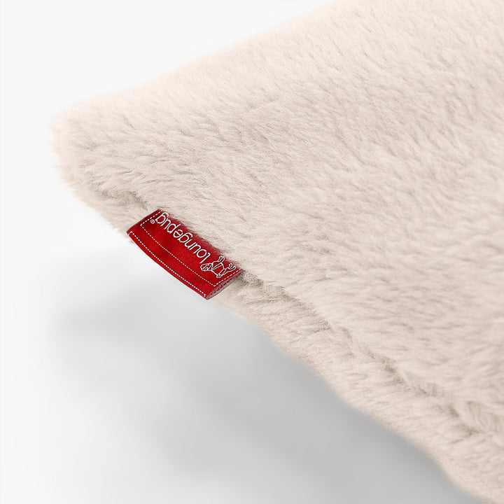 Rektangulær Putetrekk 35 x 50cm - Teddy-fuskepels Krem 02