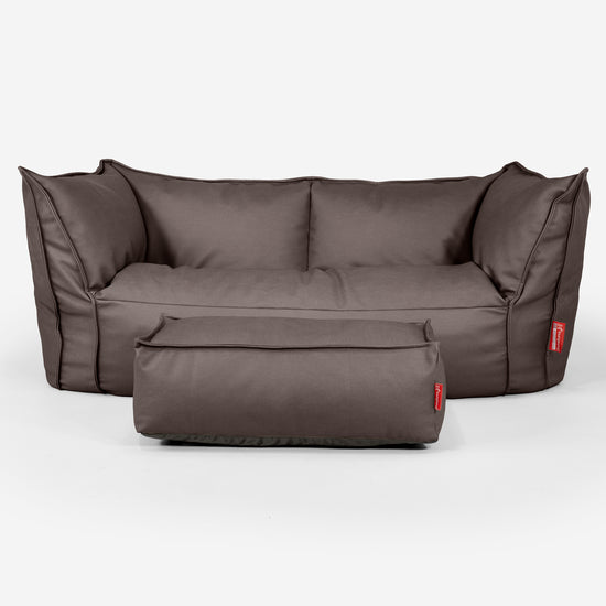 Ruben Sakkosekk Sofa - Vegansk Skinn Sjokolade 02