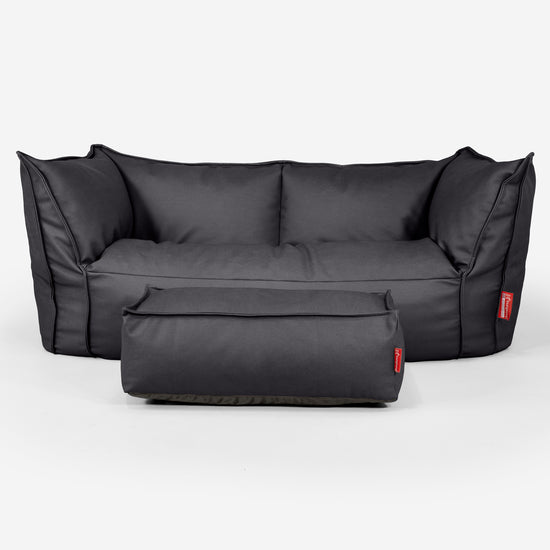 Ruben Sakkosekk Sofa - Vegansk Skinn Svart 02
