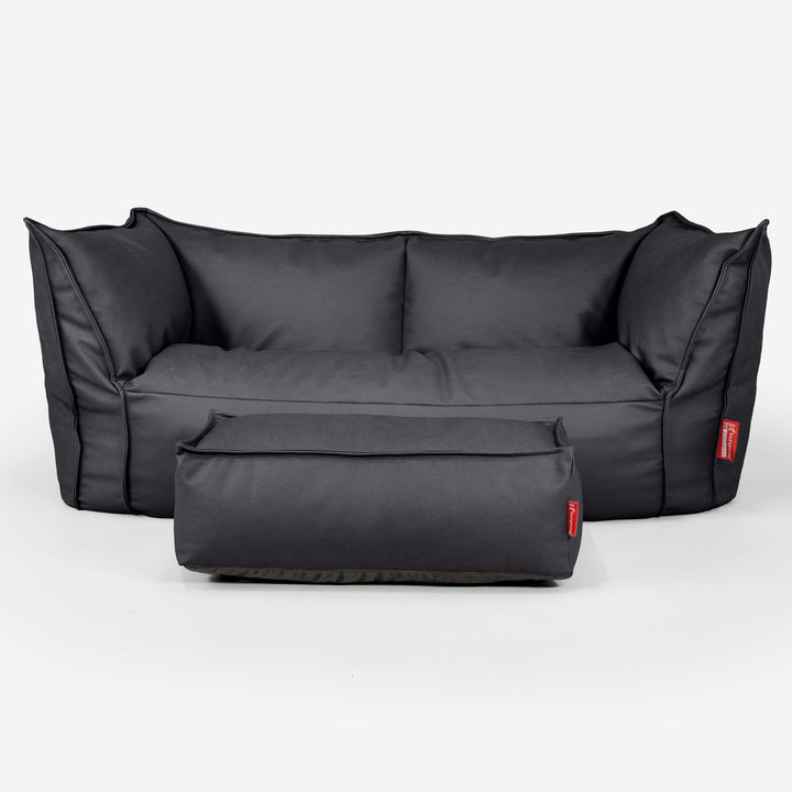 Ruben Sakkosekk Sofa - Vegansk Skinn Svart 02
