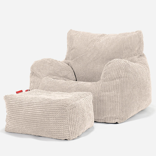 Josephine Saccosekk Lenestol - Pom-pom Elfenben 02