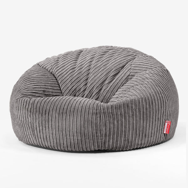 Saccosekk Sofa for Barn 6-14 år - Kordfløyel Grafitt 01