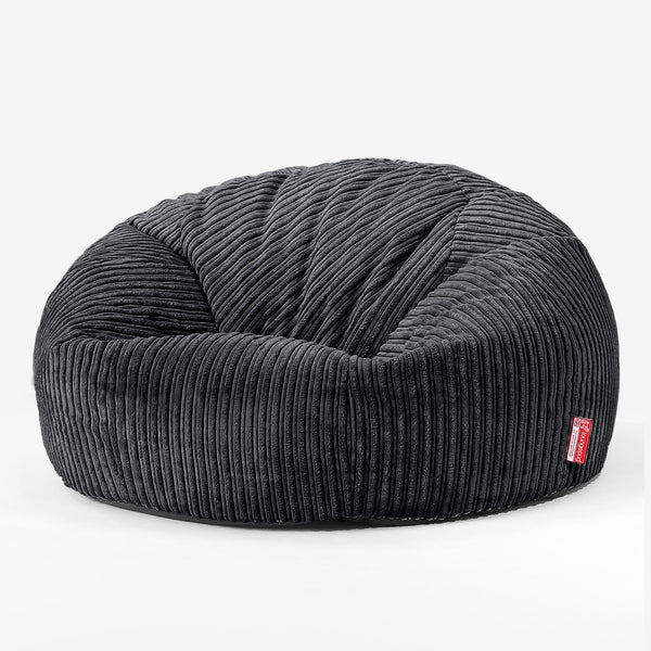 Saccosekk Sofa for Barn 6-14 år - Kordfløyel Svart 01