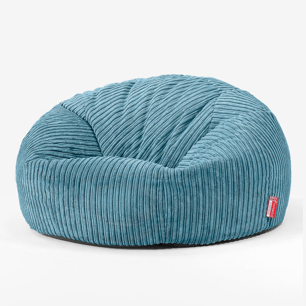 Saccosekk Sofa for Barn 6-14 år - Kordfløyel Turkis 01