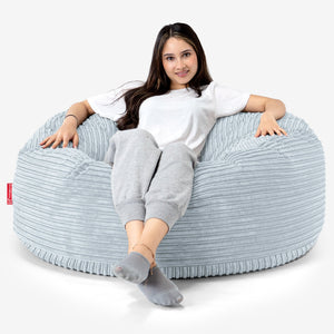 Saccosekk Sofa 'Mammut' - Kordfløyel Babyblå