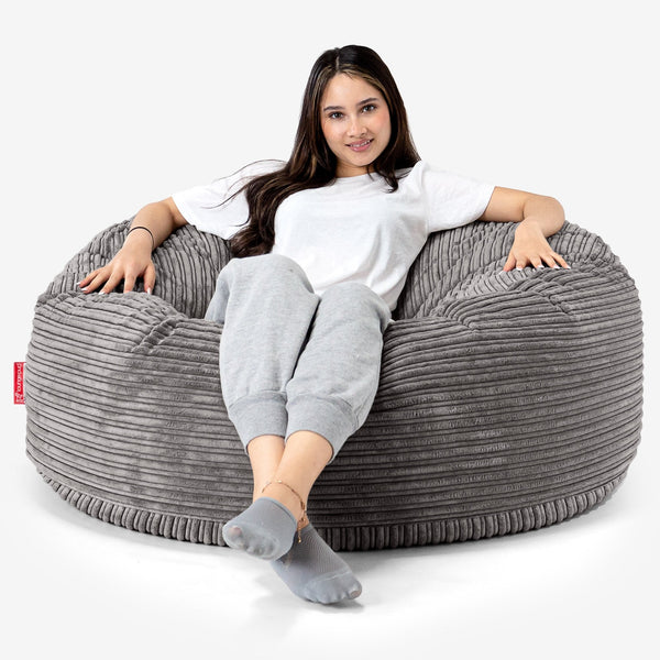 Saccosekk Sofa 'Mammut' - Klassisk Cord Grafitt 01