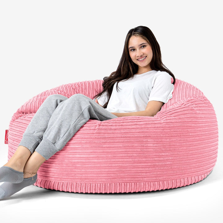 Saccosekk Sofa 'Mammut' - Kordfløyel Korall 04